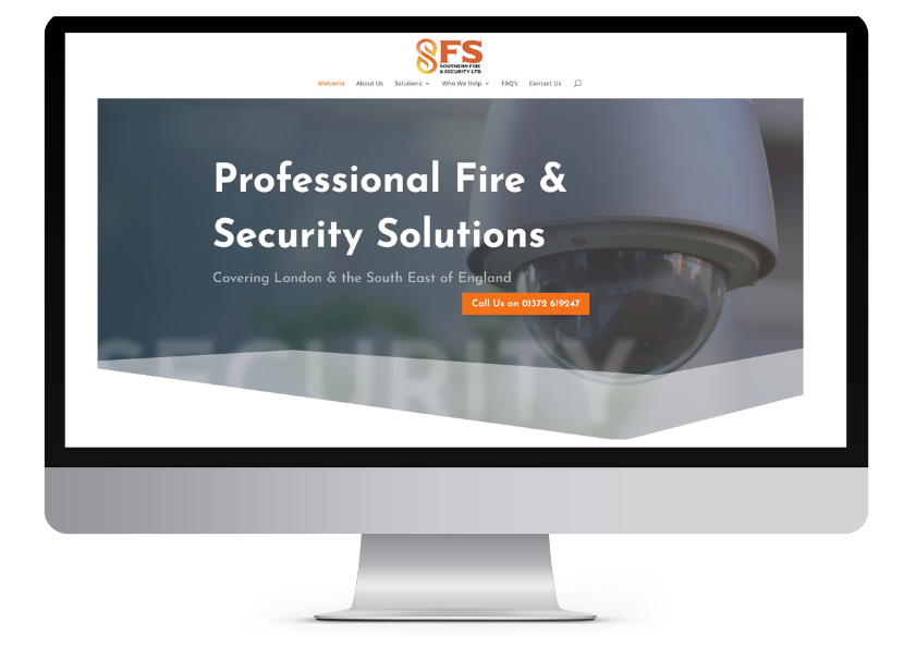 website image for security company